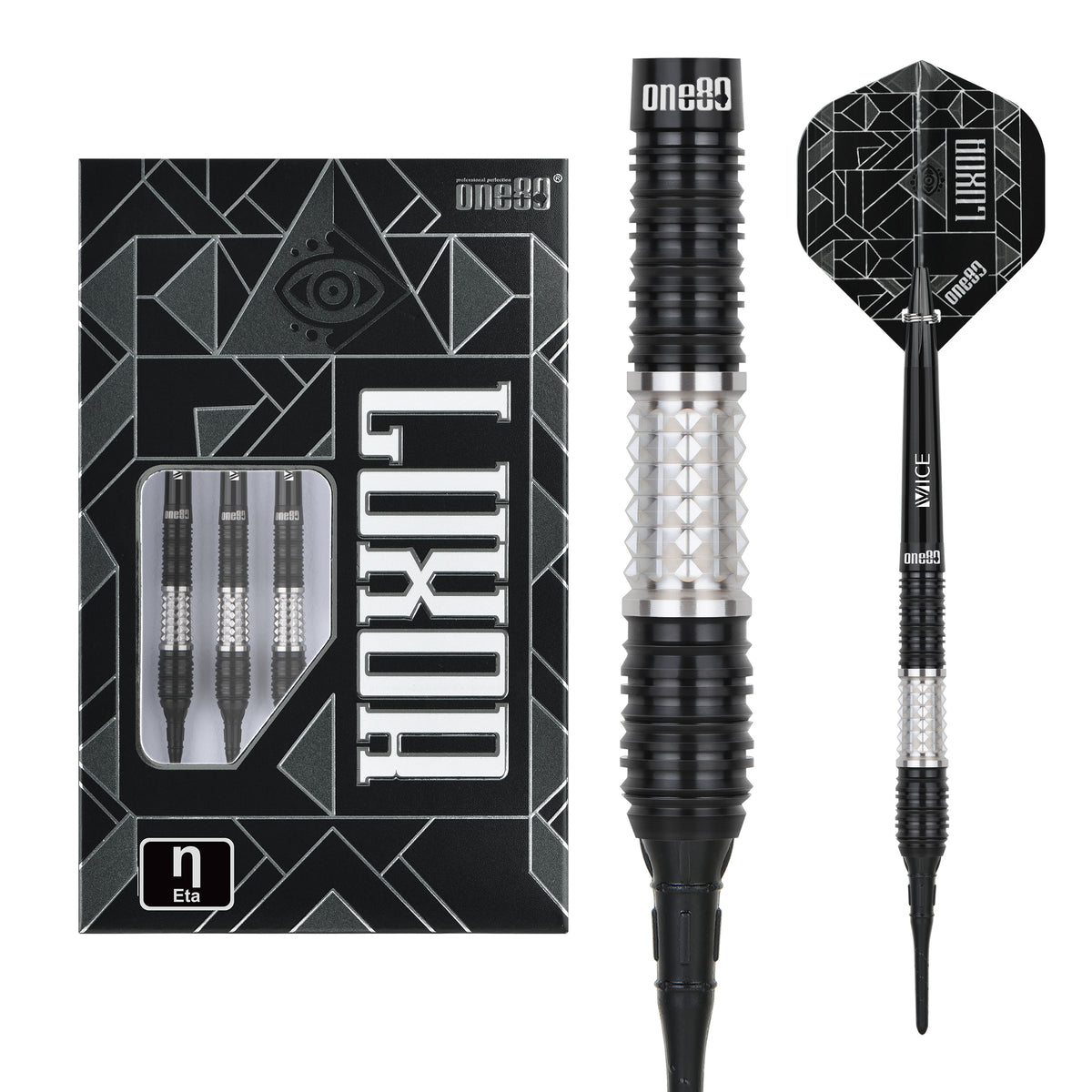 One80 Luxor II Darts - Soft Tip -90% Tungsten - Eta