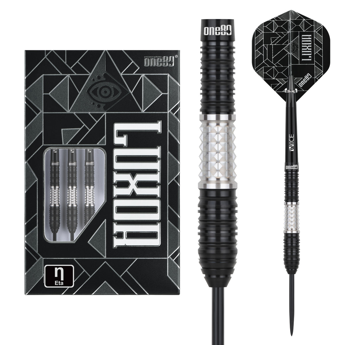 One80 Luxor II Darts - Steel Tip -90% Tungsten - Eta