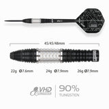 One80 Luxor II Darts - Steel Tip -90% Tungsten - Theta