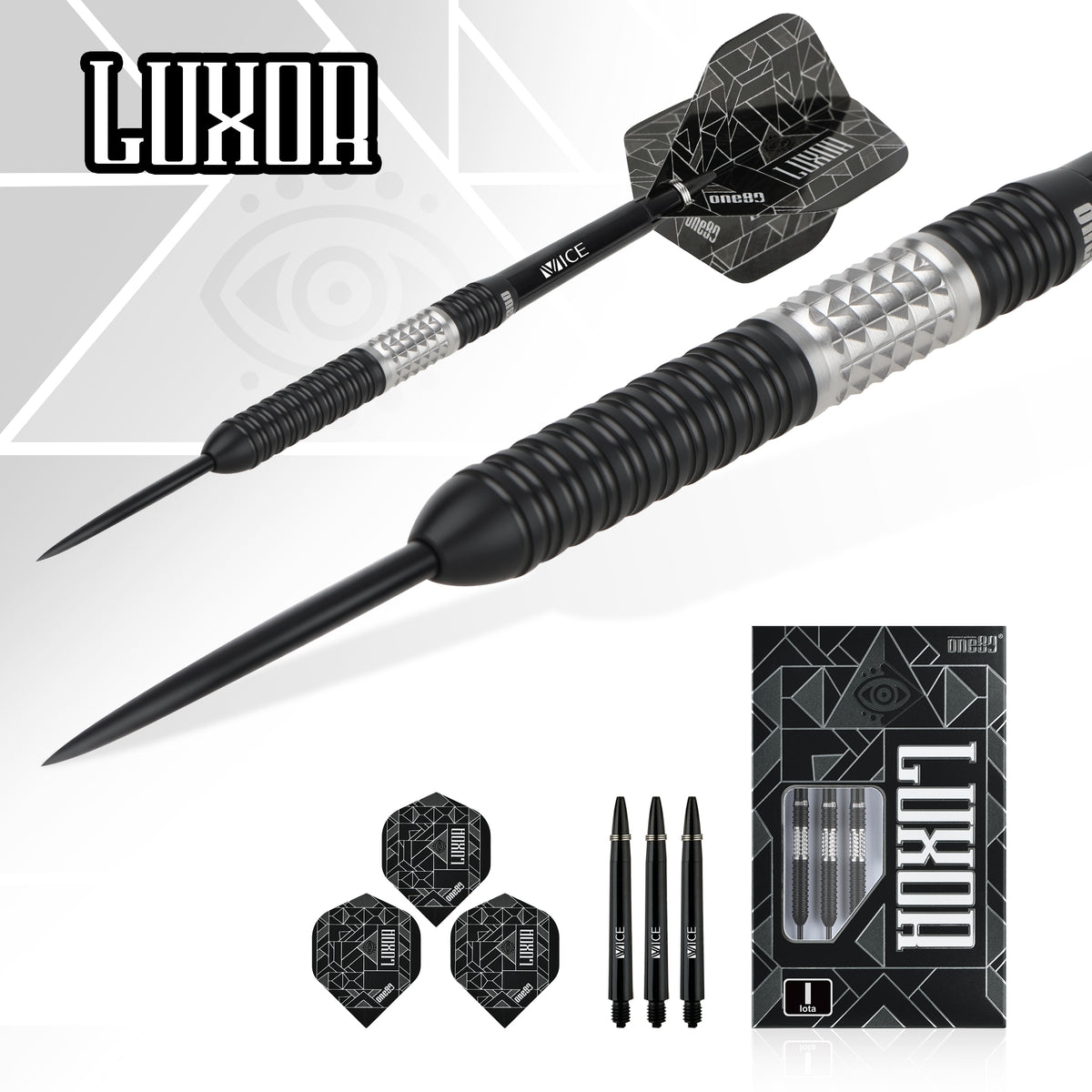 One80 Luxor II Darts - Steel Tip -90% Tungsten - Iota