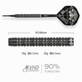 One80 Crocforce Darts - Soft Tip - 90% Tungsten - CF1
