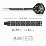 One80 Crocforce Darts - Steel Tip - 90% Tungsten - CF1