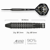 One80 Crocforce Darts - Steel Tip - 90% Tungsten - CF2