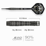 One80 Crocforce Darts - Soft Tip - 90% Tungsten - CF3