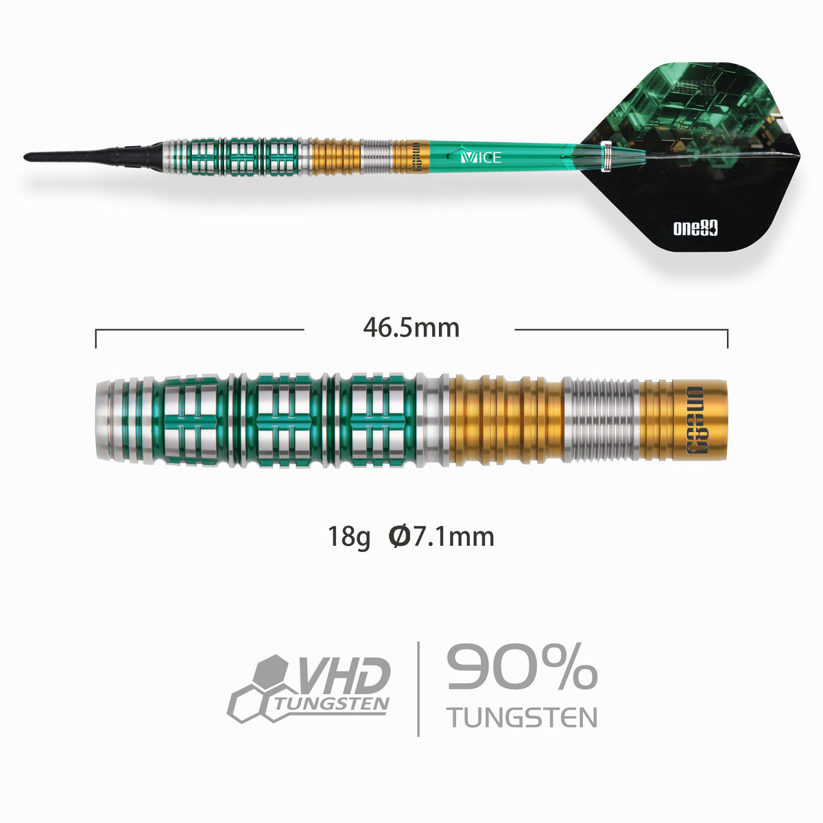 One80 Signature Darts - Soft Tip - 90% Tungsten - Rene Eidams - V4