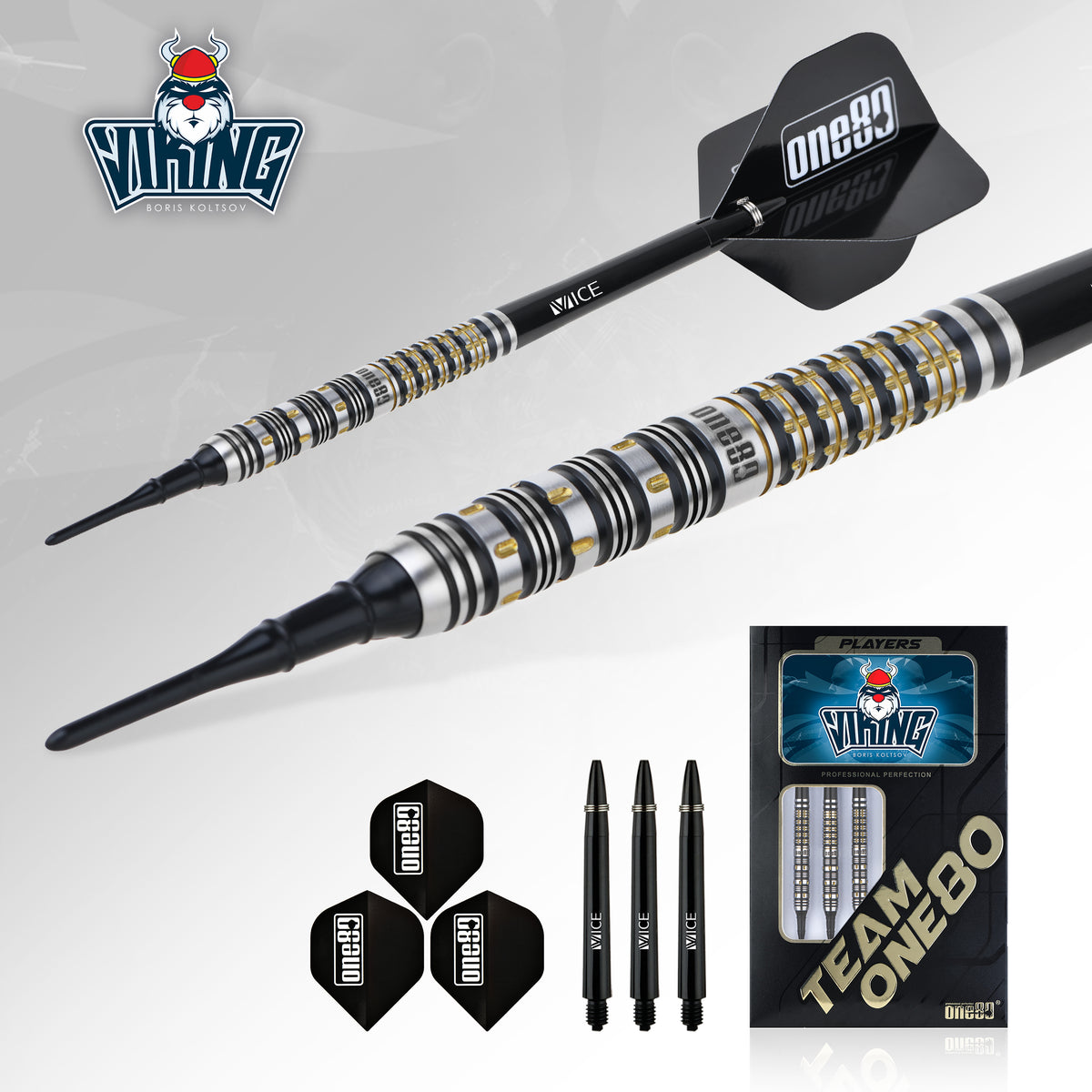 One80 Boris Koltsov Darts - Soft Tip - 90% Tungsten