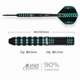 One80 Jesus Noguera Perea Darts - Steel Tip - 90% Tungsten