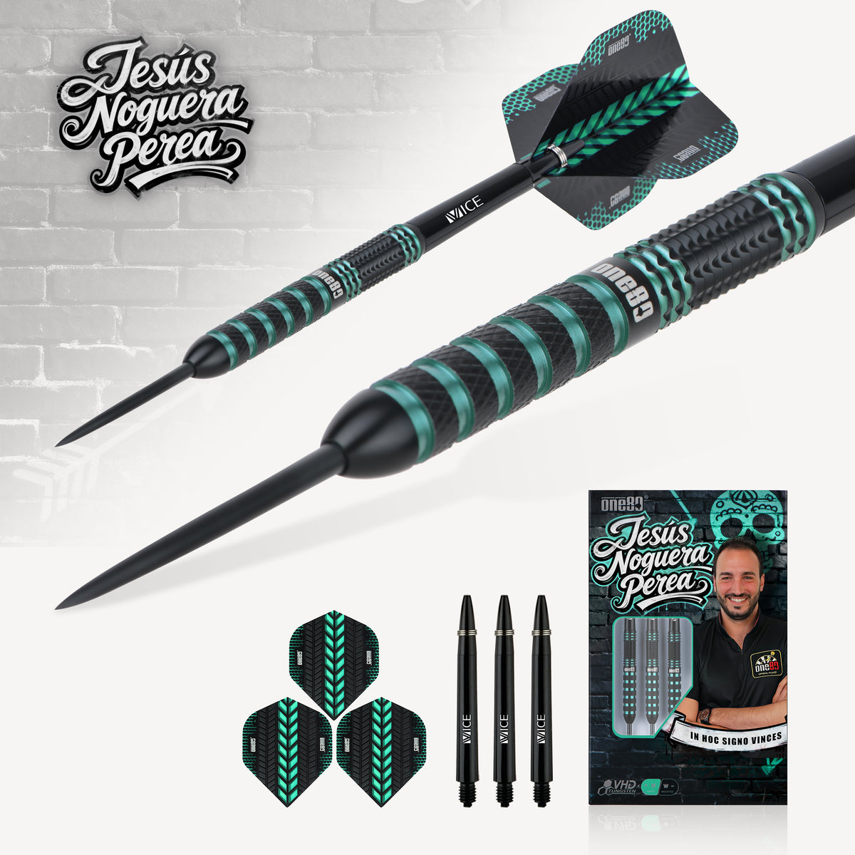 One80 Jesus Noguera Perea Darts - Steel Tip - 90% Tungsten