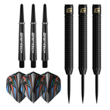 GOAT Athlete Darts - Steel Tip - 90% Tungsten - Black