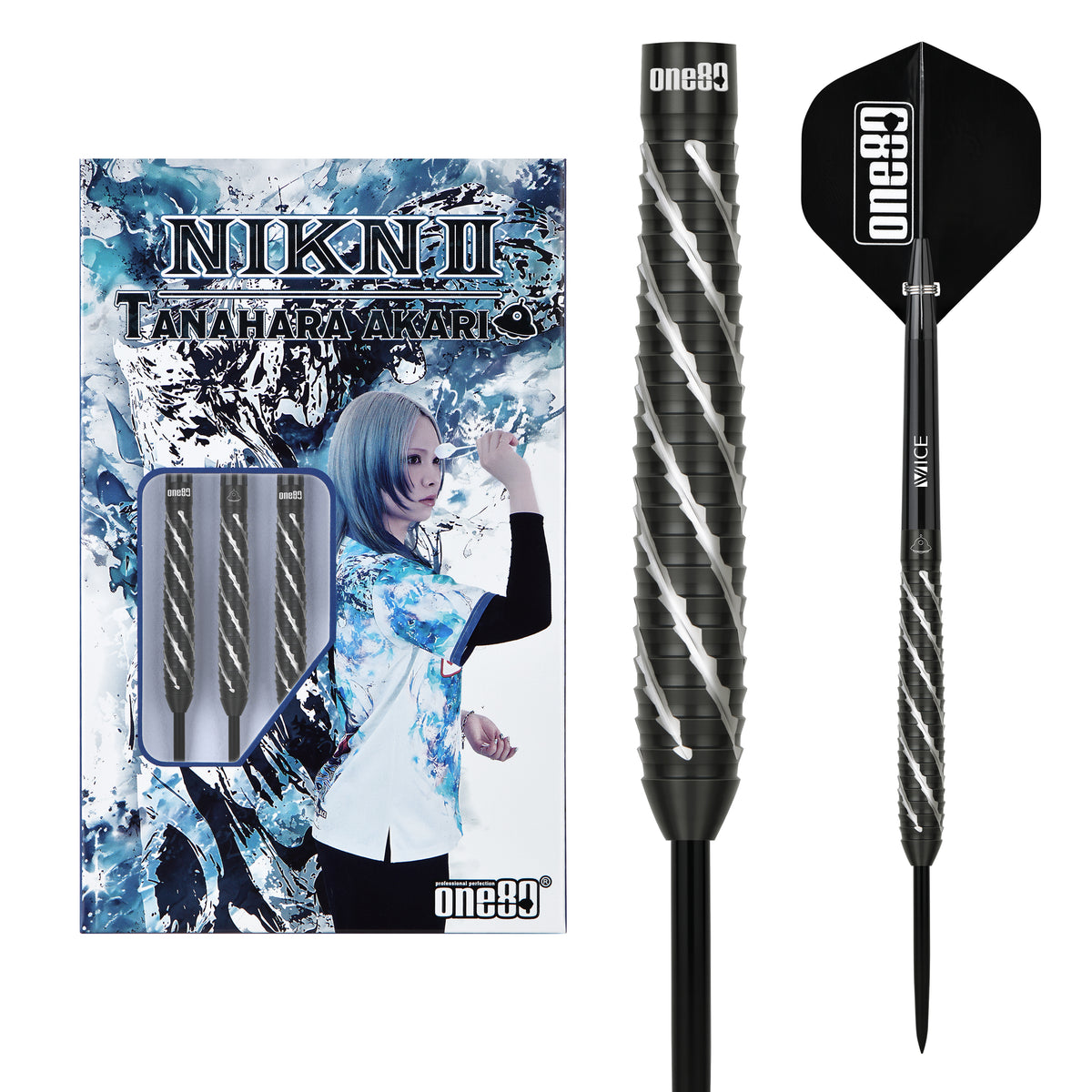 One80 Akari Tanahara Darts - Steel Tip - 90% Tungsten - V2