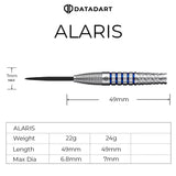 Datadart Alaris Darts - Steel Tip - 90% Tungsten