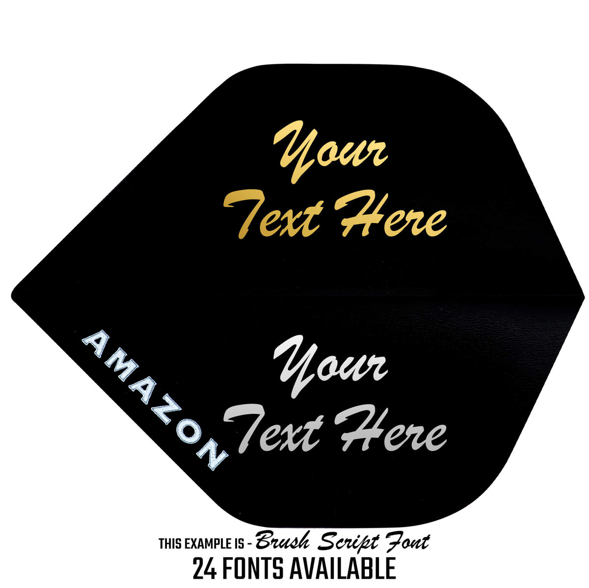 *Personalised Flights - Extra Strong - 5 Sets - Std - Amazon Black