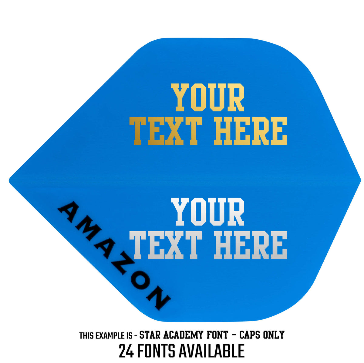 *Personalised Flights - Extra Strong - 5 Sets - Std - Amazon Blue