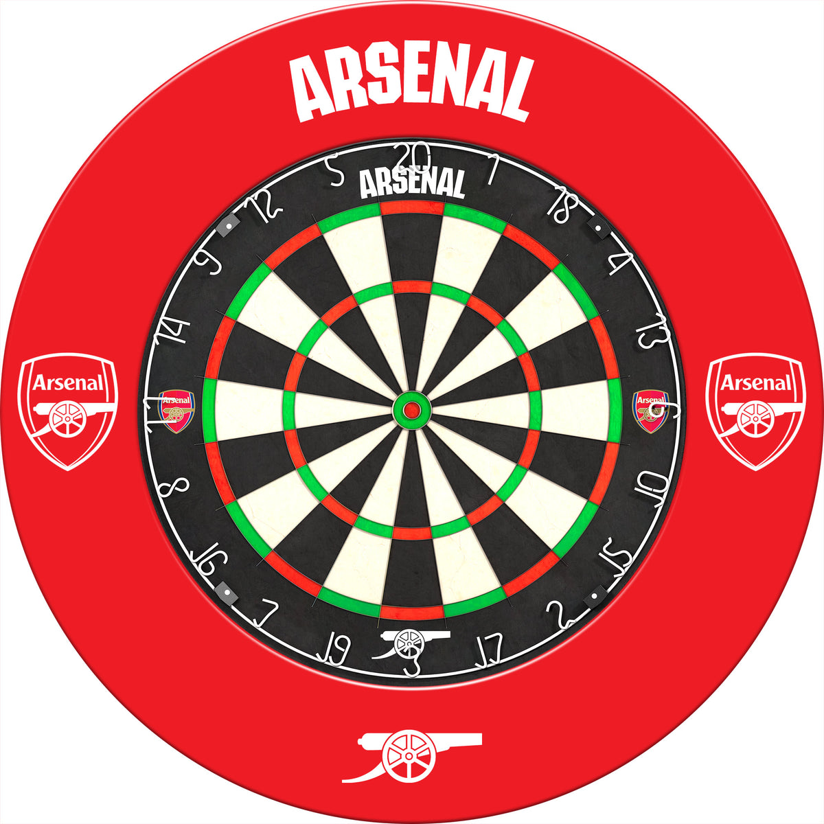Arsenal FC Dartboard Surround - Official Licensed - The Gunners - S3 - Red - Mono Logo
