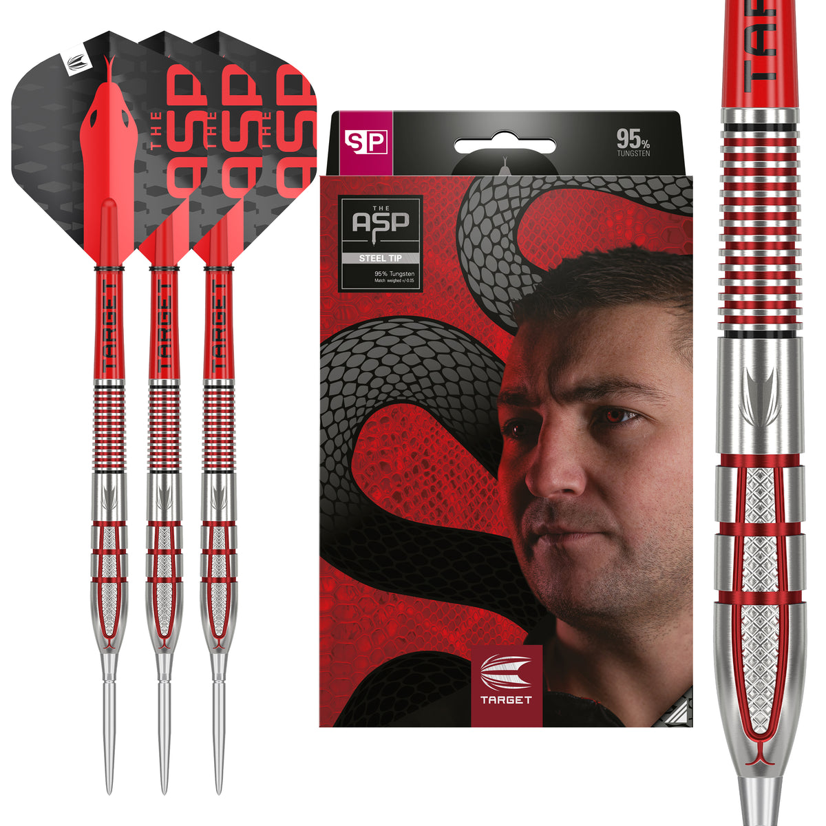 Target Nathan Aspinall Darts - Steel Tip - 95% Tungsten - G2