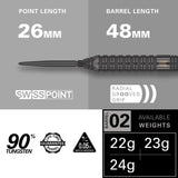Target Bolide Void Darts - Steel Tip - 90% Tungsten - 02
