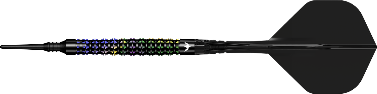 Mission Black Opal Darts - Soft Tip - 95% Tungsten - Black & Coral PVD