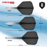 Mission Force 90 - New Moulded Flight & Shaft System - Standard No6 - Gradient