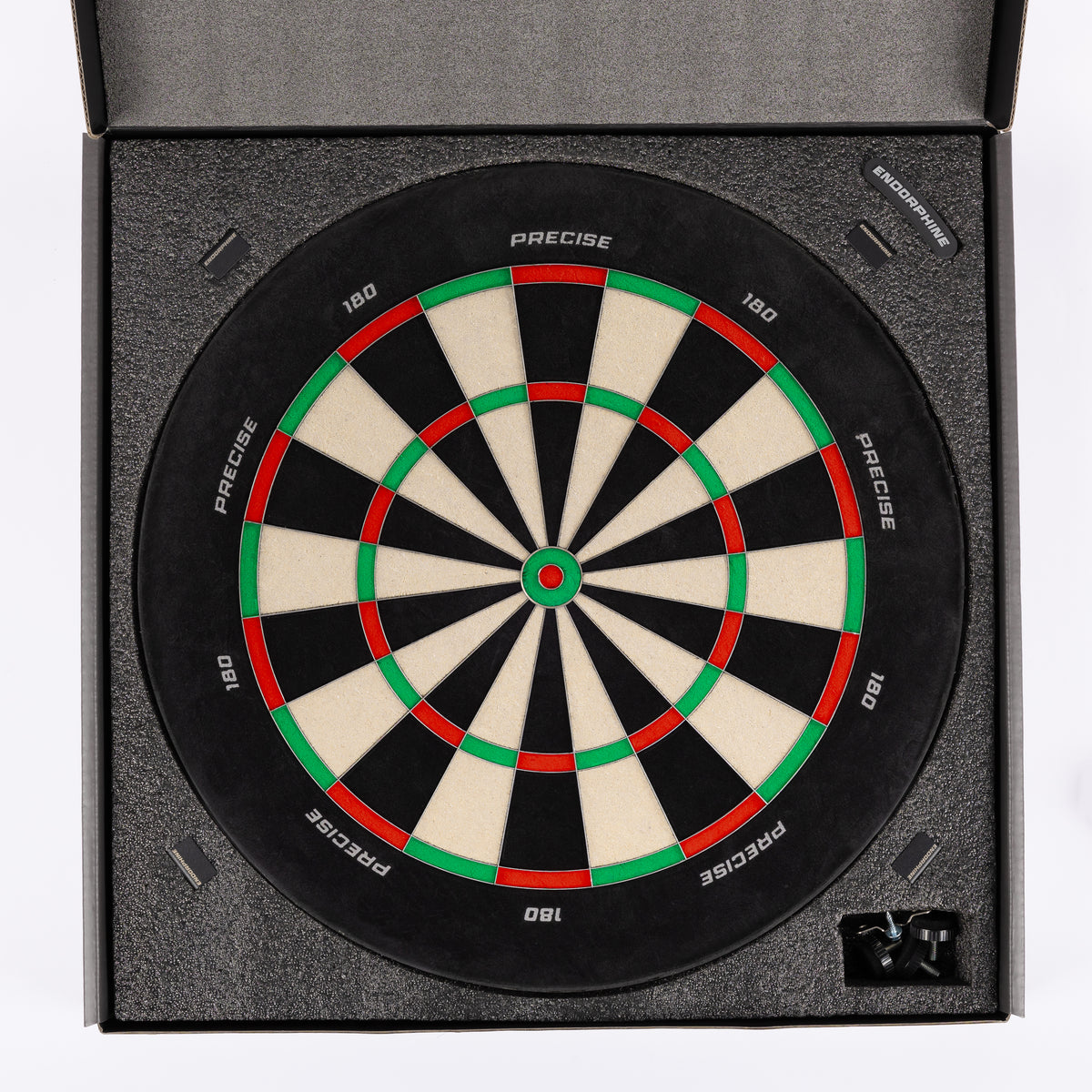 Precise 180 Endorphine Dartboard - Professional - White Number Ring
