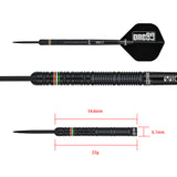 One80 Mahi Bosmia Darts - Steel Tip - 90% Tungsten - 22g