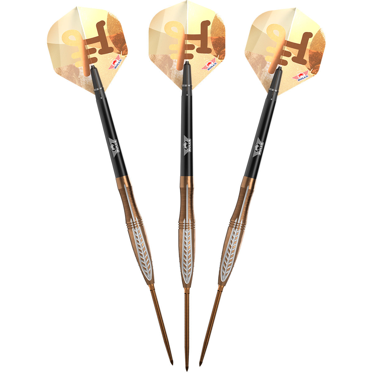 Bulls Bronzo CP Darts - Steel Tip - 90% Tungsten - Flux