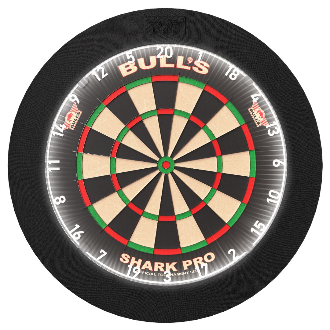 Bulls Domus Dartboard Set - Professional - Shark Board, Surround and Darts