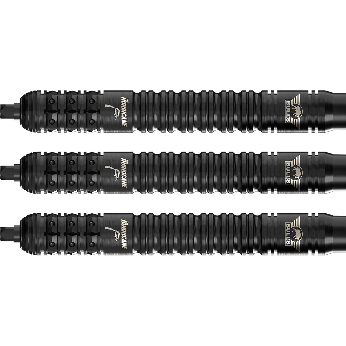 Bulls Kim Huybrechts CP Darts - Steel Tip - 90% Tungsten - E2 Black