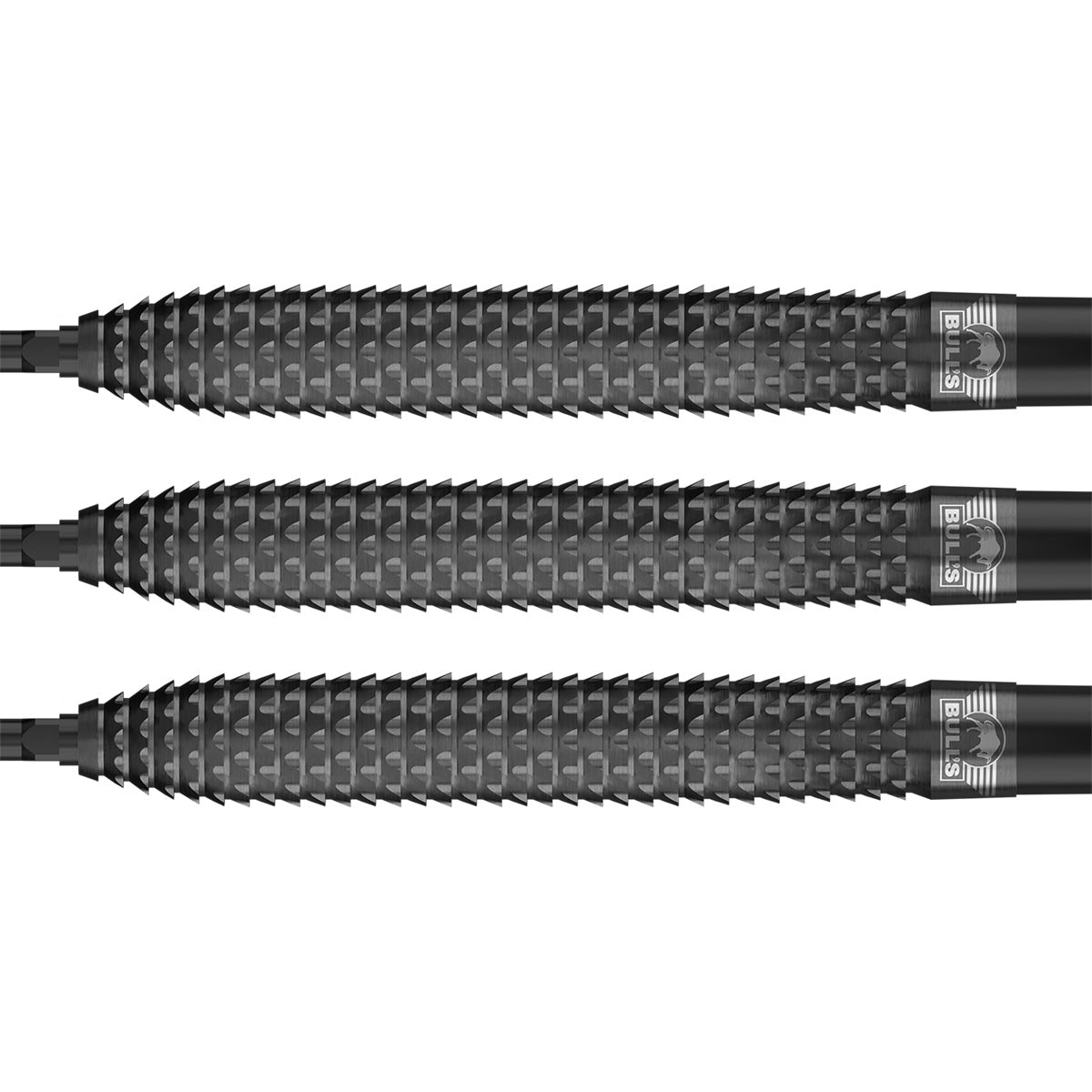 Bulls Shark Pro CP Darts - Steel Tip - 90% Tungsten - Black