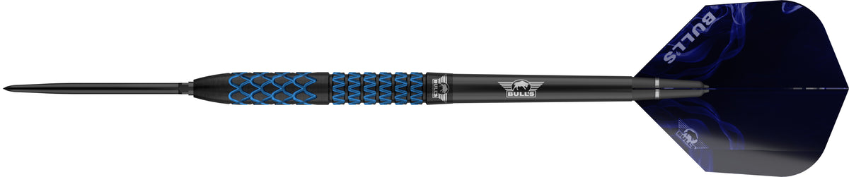 Bulls Smoke CP Darts - Steel Tip - 90% Tungsten - Blue Jewel