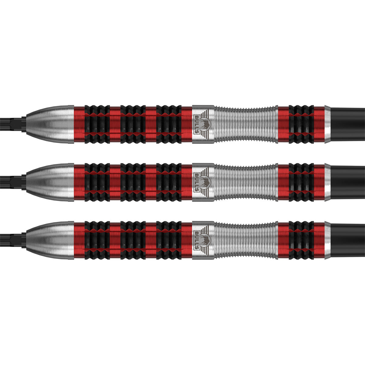 Bulls Smoke CP Darts - Steel Tip - 90% Tungsten - Red Ember