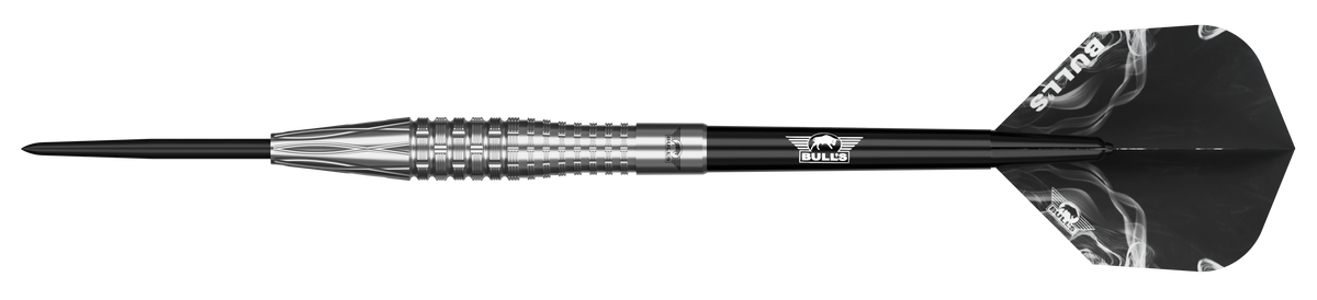 Bulls Smoke Darts - Steel Tip - 90% Tungsten - Silver Ash