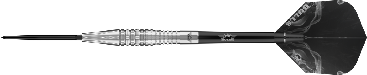 Bulls Smoke CP Darts - Steel Tip - 90% Tungsten - Silver Ash