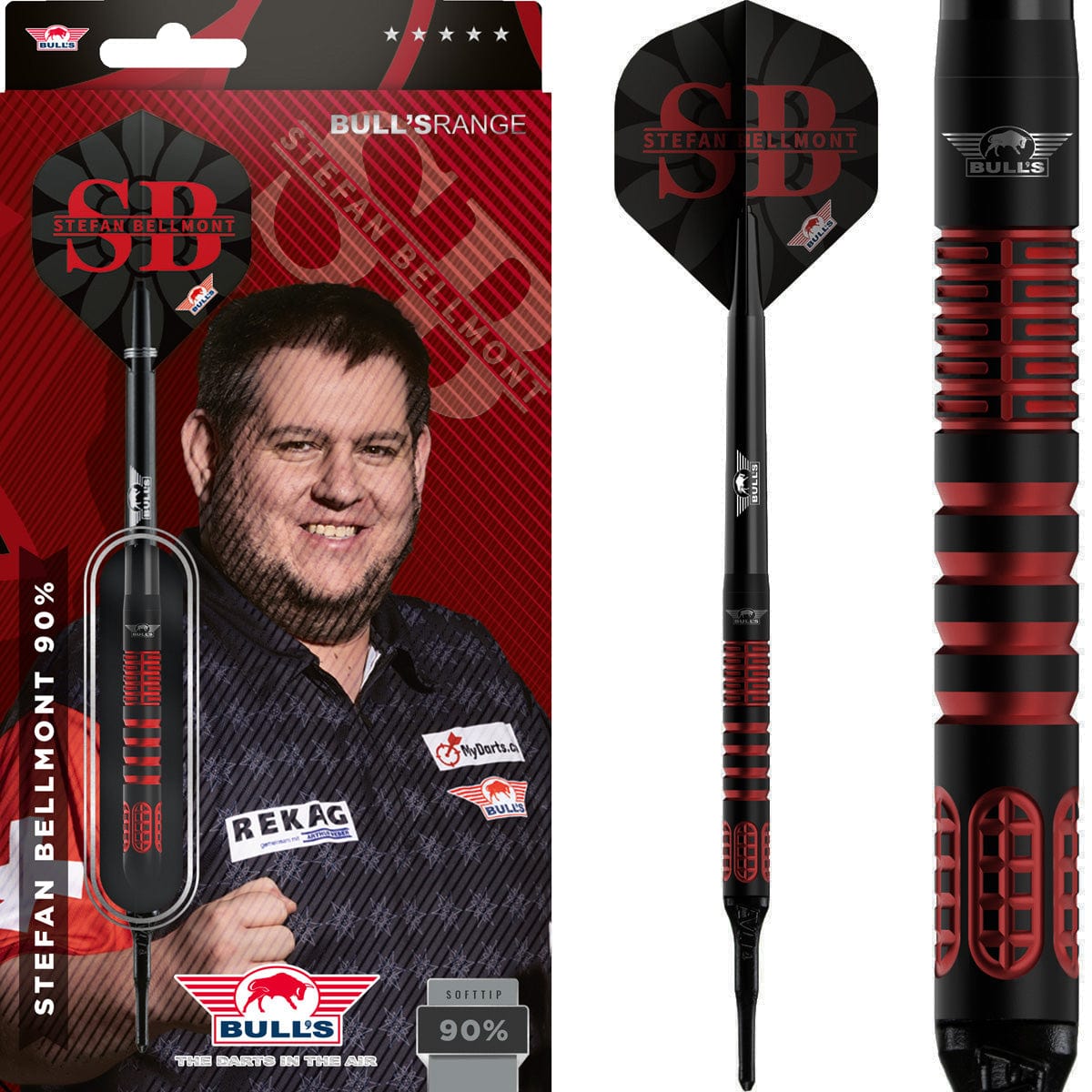 Bulls Stefan Bellmont Darts - Soft Tip - 90% Tungsten - 20g