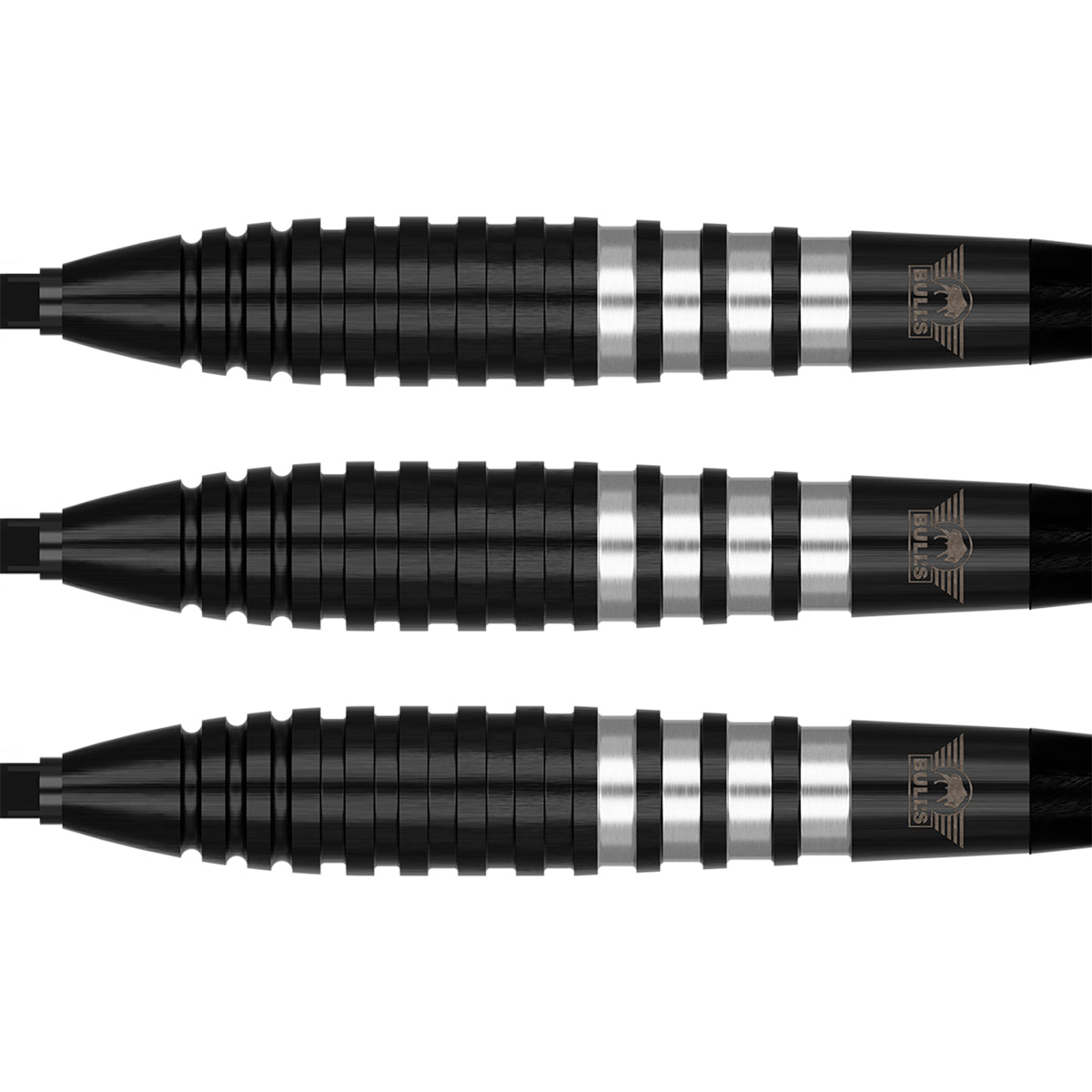 Bulls Volt CP Darts - Steel Tip - 80% Tungsten - Black