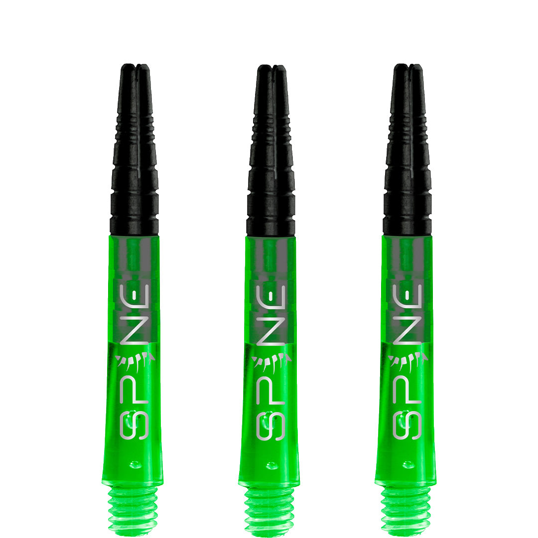 *Bulls Spine Dart Shafts - Polycarbonate with Aluminium Top - Green
