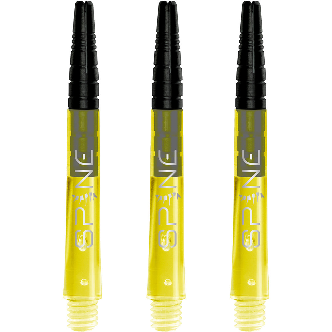*Bulls Spine Dart Shafts - Polycarbonate with Aluminium Top - Yellow