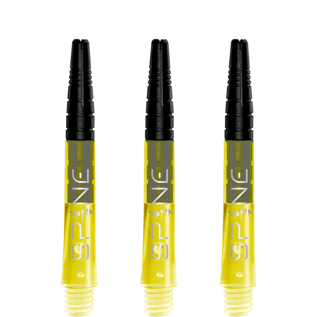 *Bulls Spine Dart Shafts - Polycarbonate with Aluminium Top - Yellow