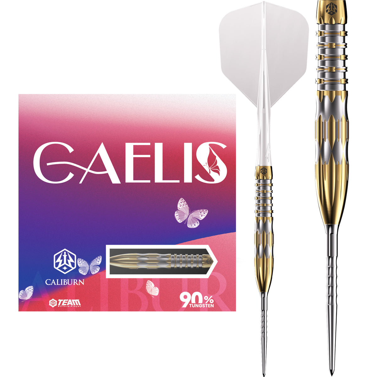 Caliburn Player Darts - Steel Tip - 90% Tungsten - Caelis - 23g