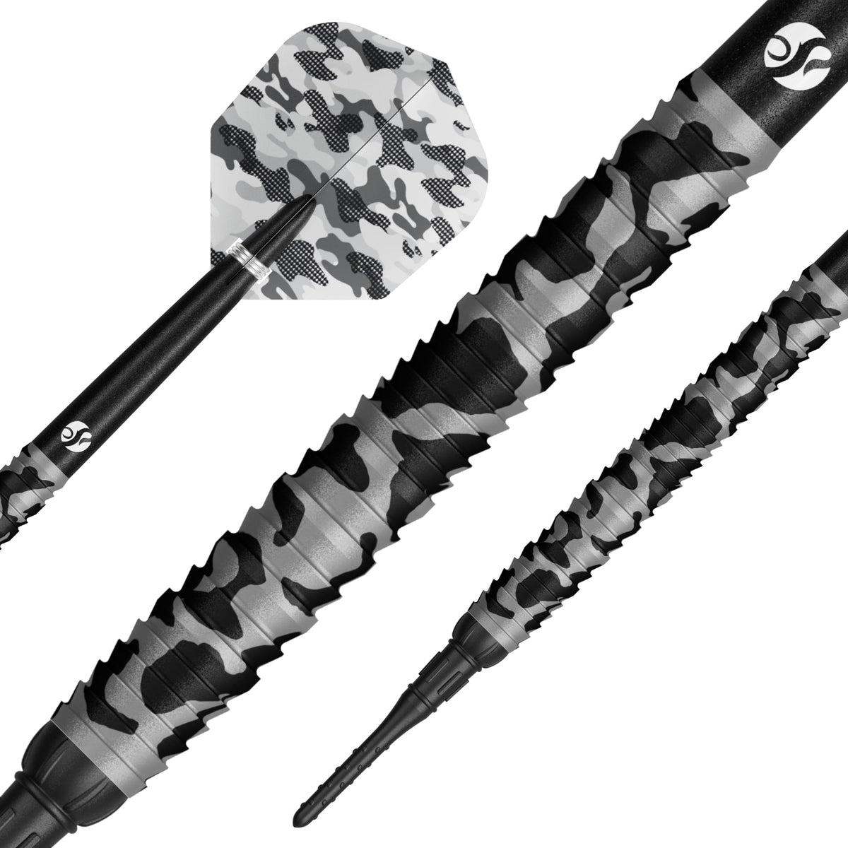 Shot Camo Turbo Darts - Steel Tip - 90% Tungsten - Polar