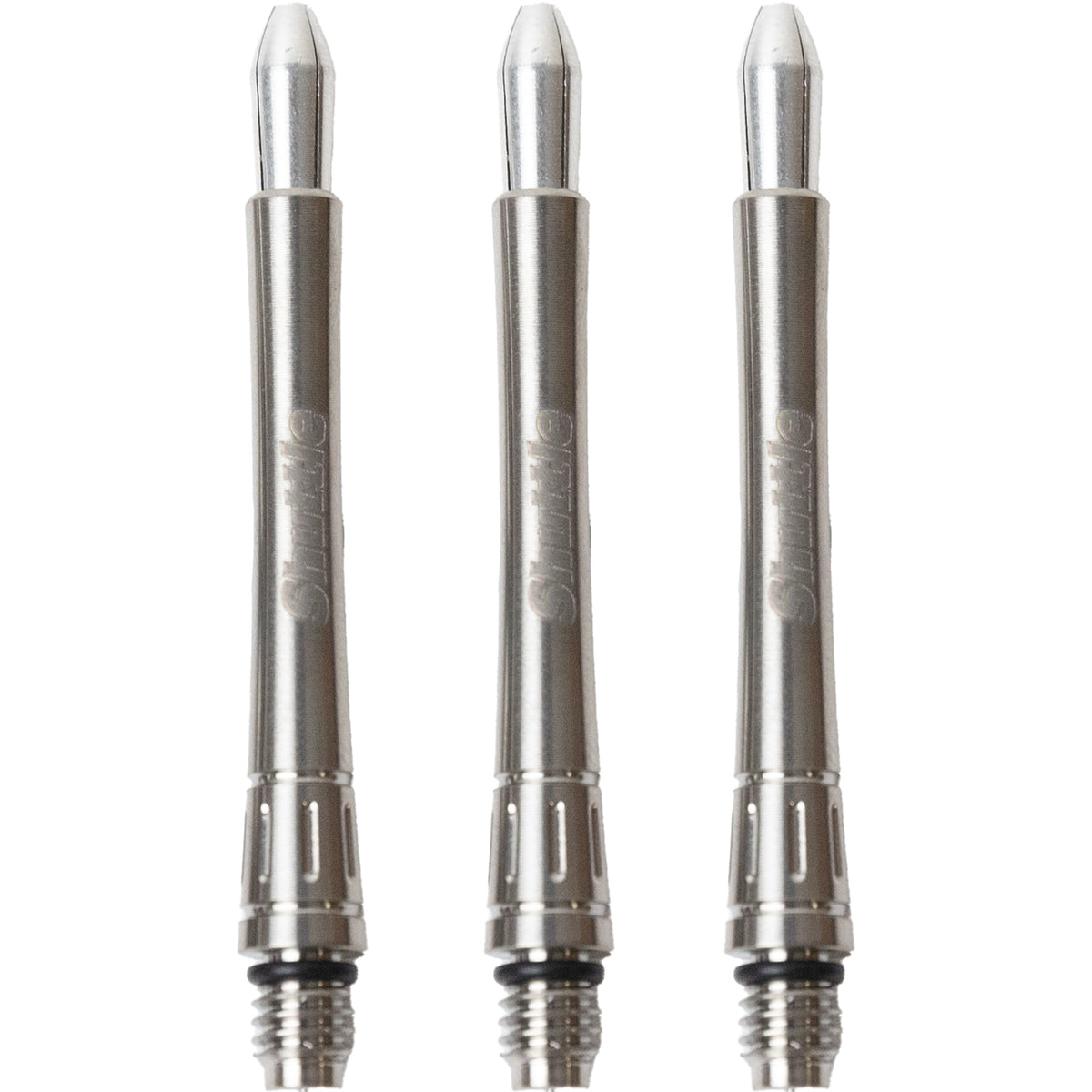 Caliburn Shuttle Titanium Dart Shafts - Metal Dart Stems - Silver