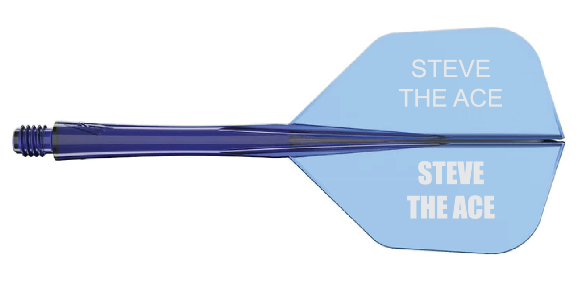 Caliburn SUP Flights - Moulded Flight & Shaft - Standard No6