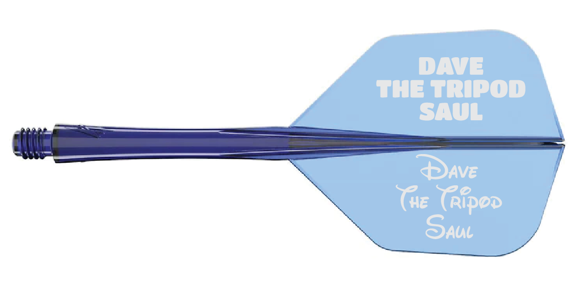 Caliburn SUP Flights - Moulded Flight & Shaft - Standard No6