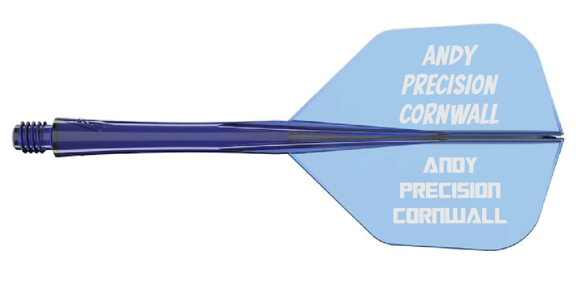 Caliburn SUP Flights - Moulded Flight & Shaft - Standard No6
