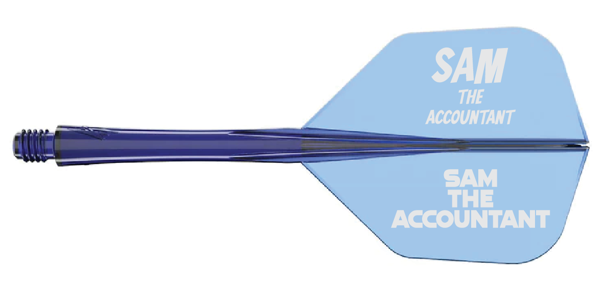 Caliburn SUP Flights - Moulded Flight & Shaft - Standard No6