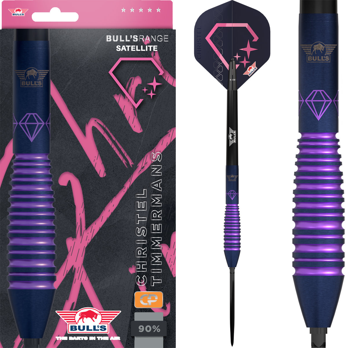 Bulls Christel Timmermans CP Darts - Steel Tip - 90% Tungsten - E1