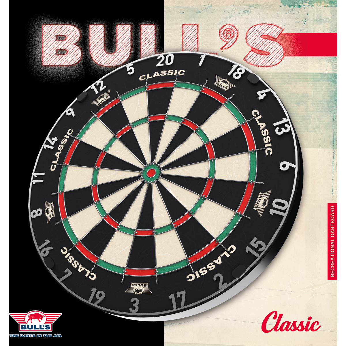 Bulls Classic Dartboard - Round Wire System