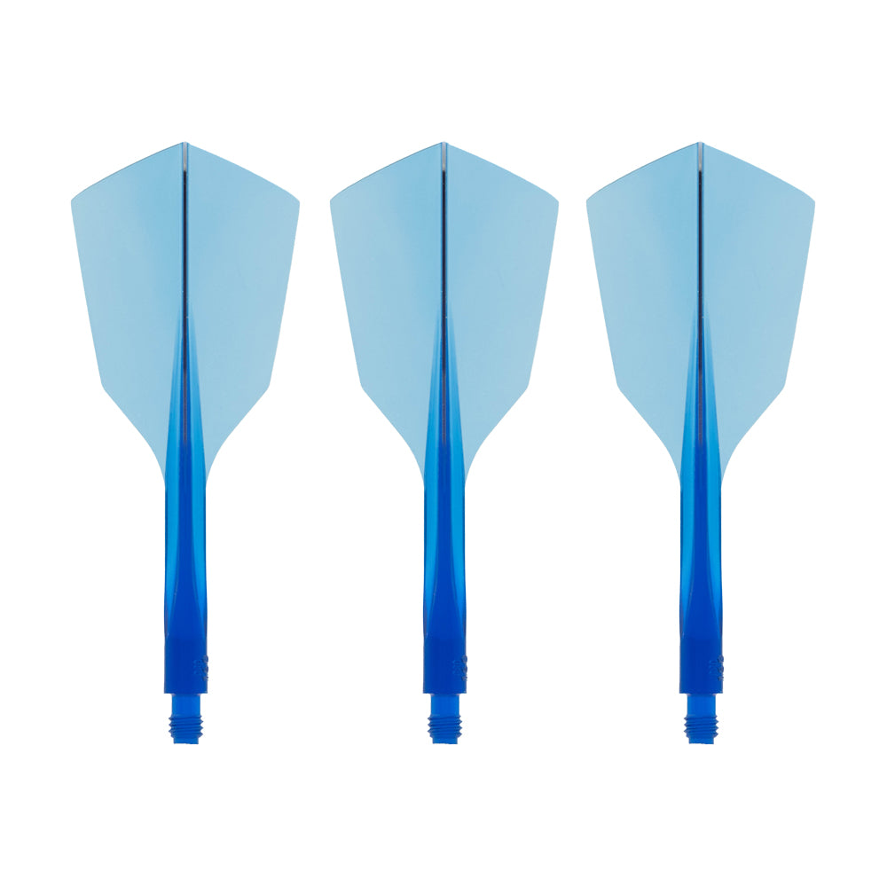 Condor AXE 120 Dart Flights - Narrow - Clear Blue