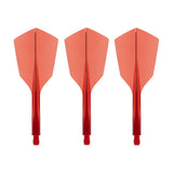 Condor AXE 120 Dart Flights - Narrow - Clear Red