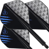 Condor AXE Dart Flights - The Master - Owen Bates - Standard - Black