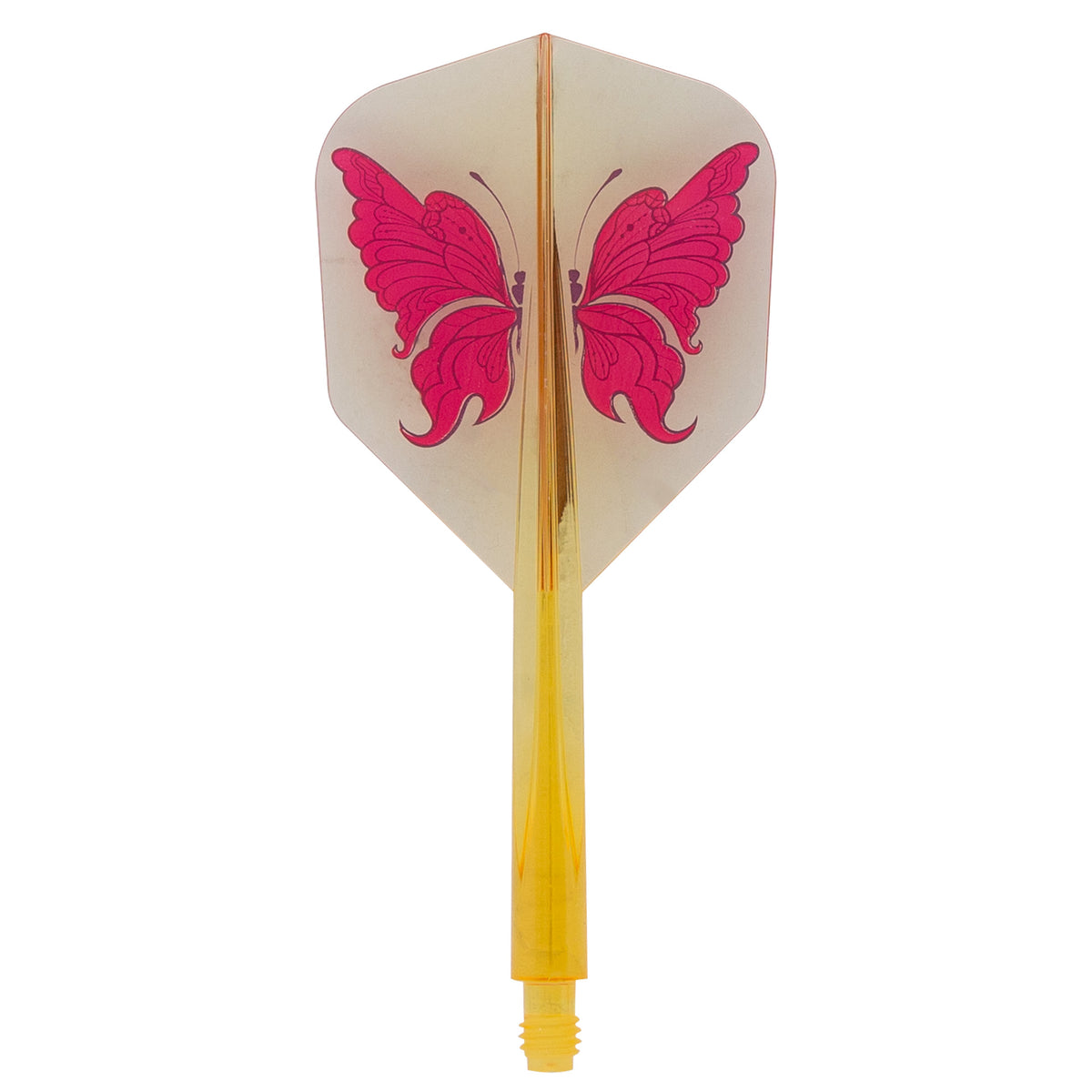 *Condor AXE Dart Flights - Small - Swallowtail Butterfly - Clear Yellow